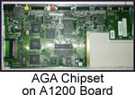 AGA Chipset on A1200 Board - click to enlarge