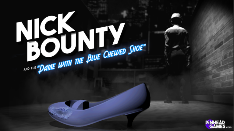 Cover art for Nick Bounty and the Dame with the Blue Chewed Shoe