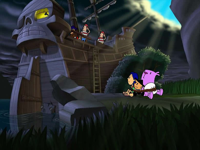 Moop and Dreadly in The Treasure on Bing Bong Island screenshot 3